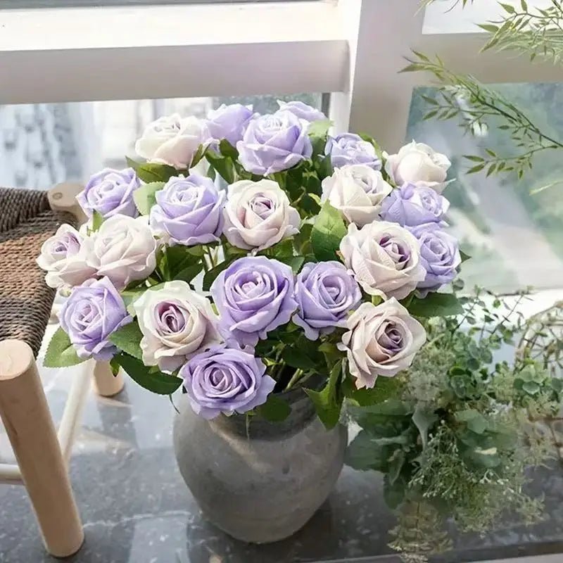 DECOROSE – Elegant Velvet Artificial Roses for Interior Decoration 1