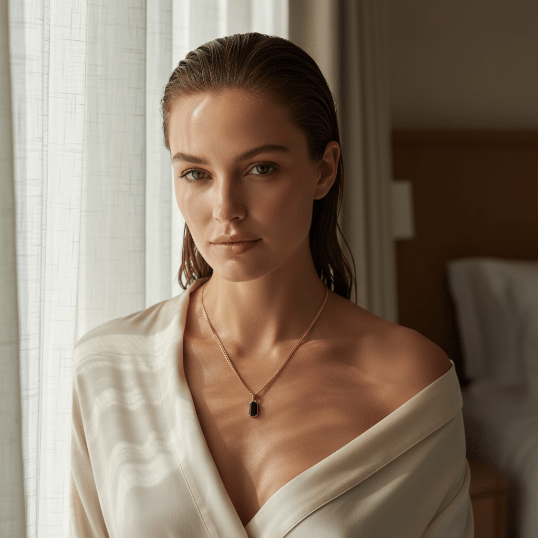 Deep Tide Onyx Hanger Ketting