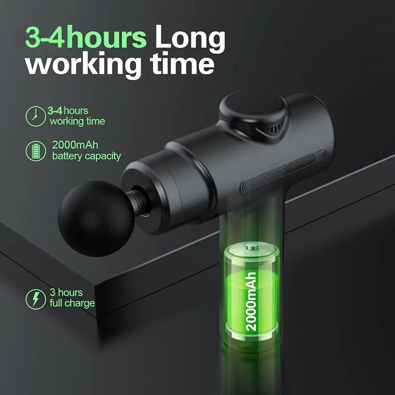 DeepFlex 8 – Pistolet de massage électrique avec 8 embouts pour usage en tissu profond