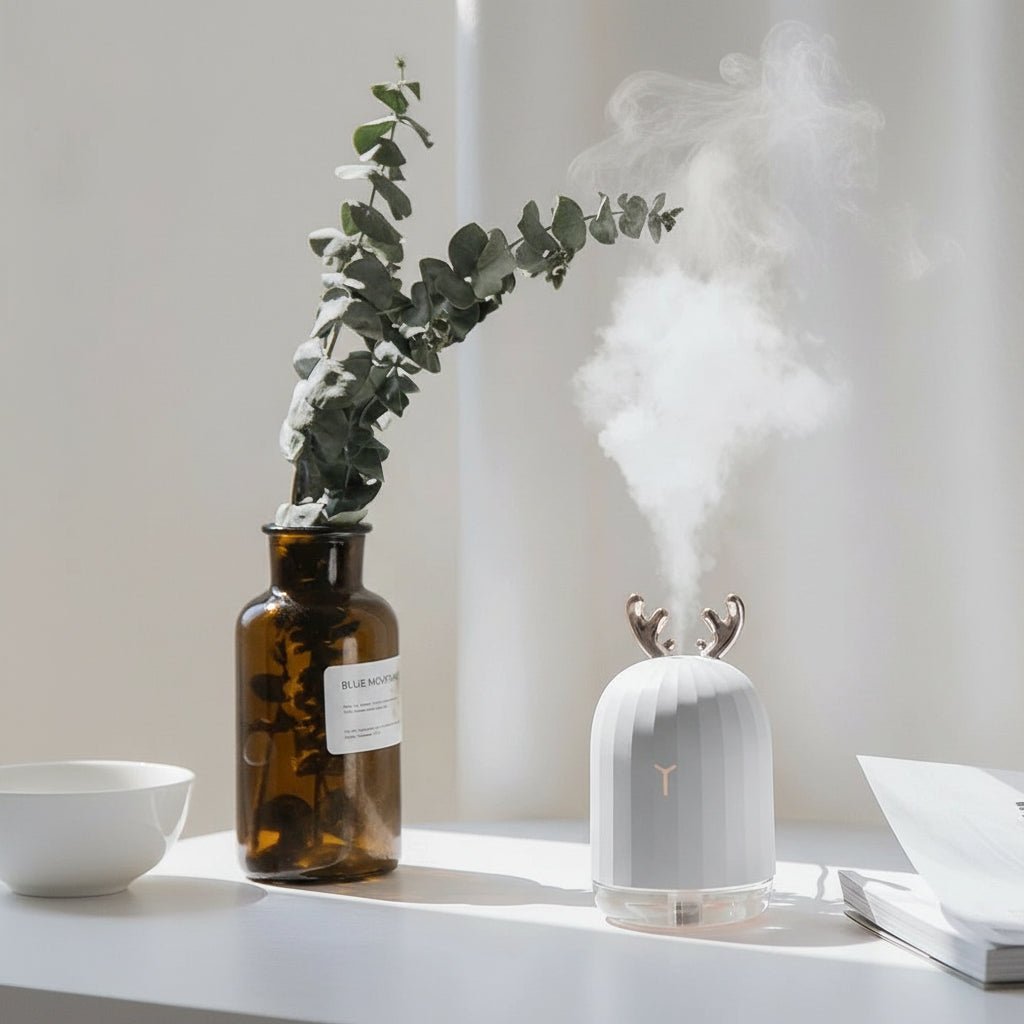 DEERMIST – Mini Deer Humidifier, Ultra Quiet with Color LED Lights & Automatic Shutdown 2