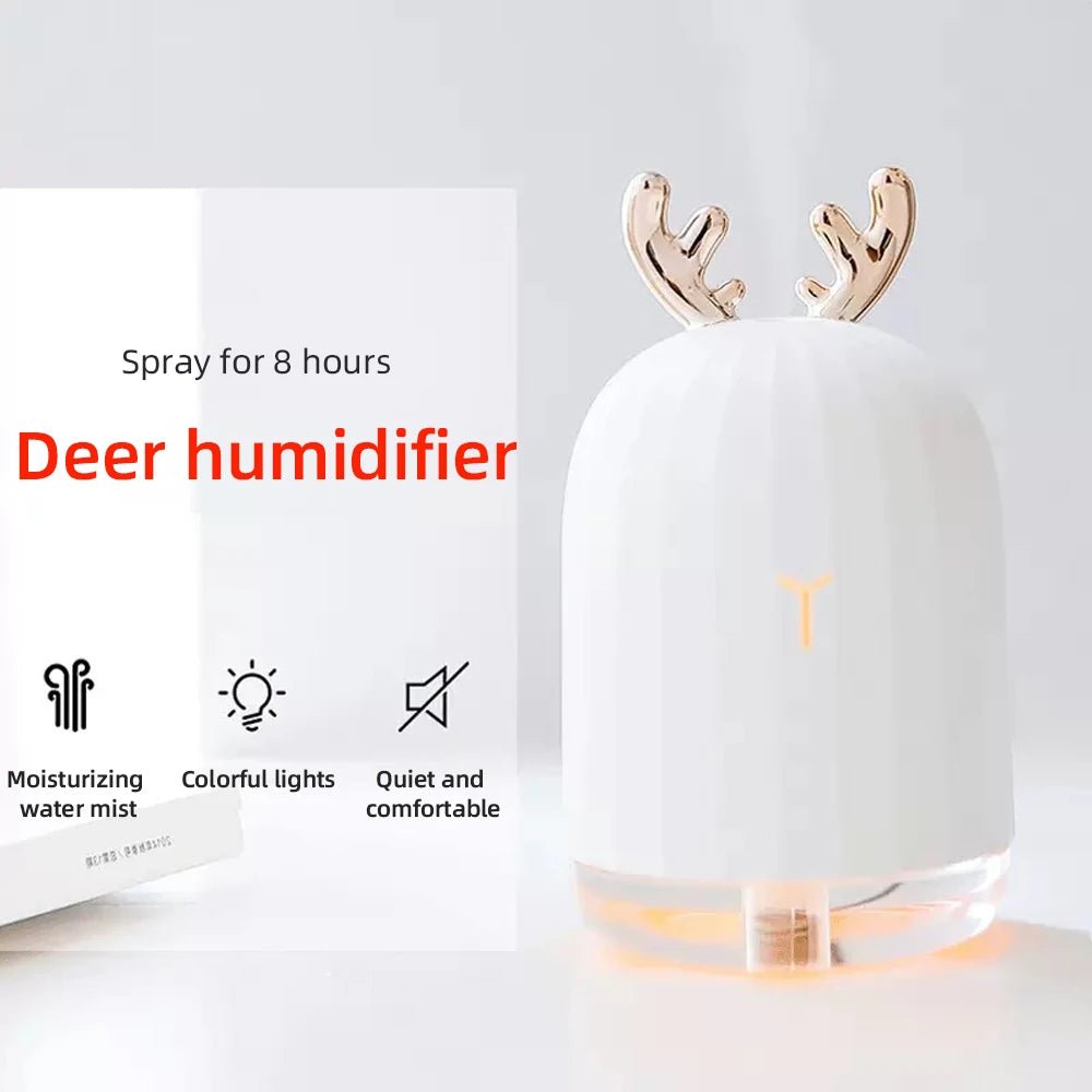DEERMIST – Mini Deer Humidifier, Ultra Quiet with Color LED Lights & Automatic Shutdown 5