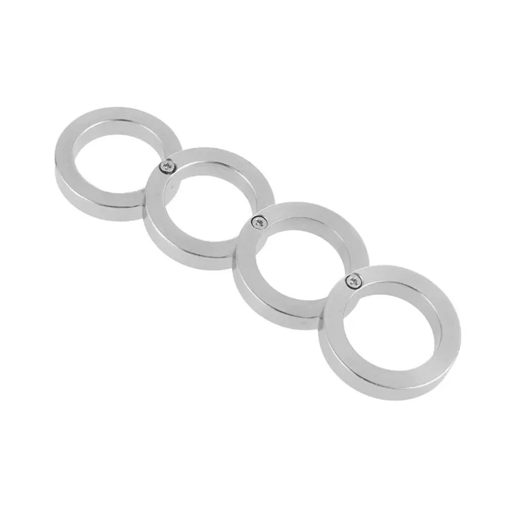 Compact Self-Defense Ring - Rotatable & Foldable Stainless Steel Accessory 0
