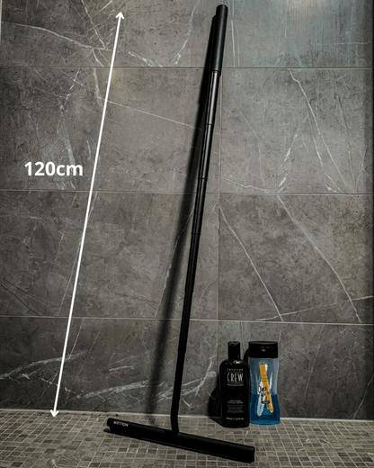 Deluxe Shower Squeegee - Telescopic shower wiper for glass and soil without bending down 5