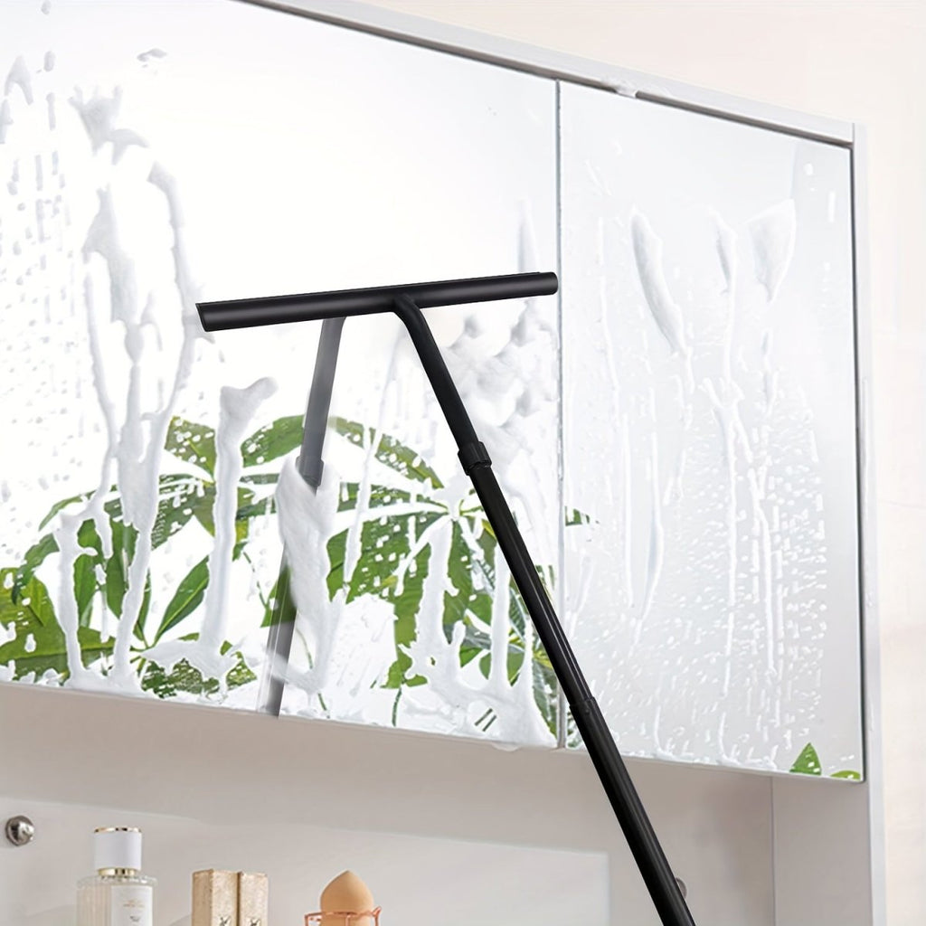 Deluxe Shower Squeegee - Telescopic shower wiper for glass and soil without bending down 3