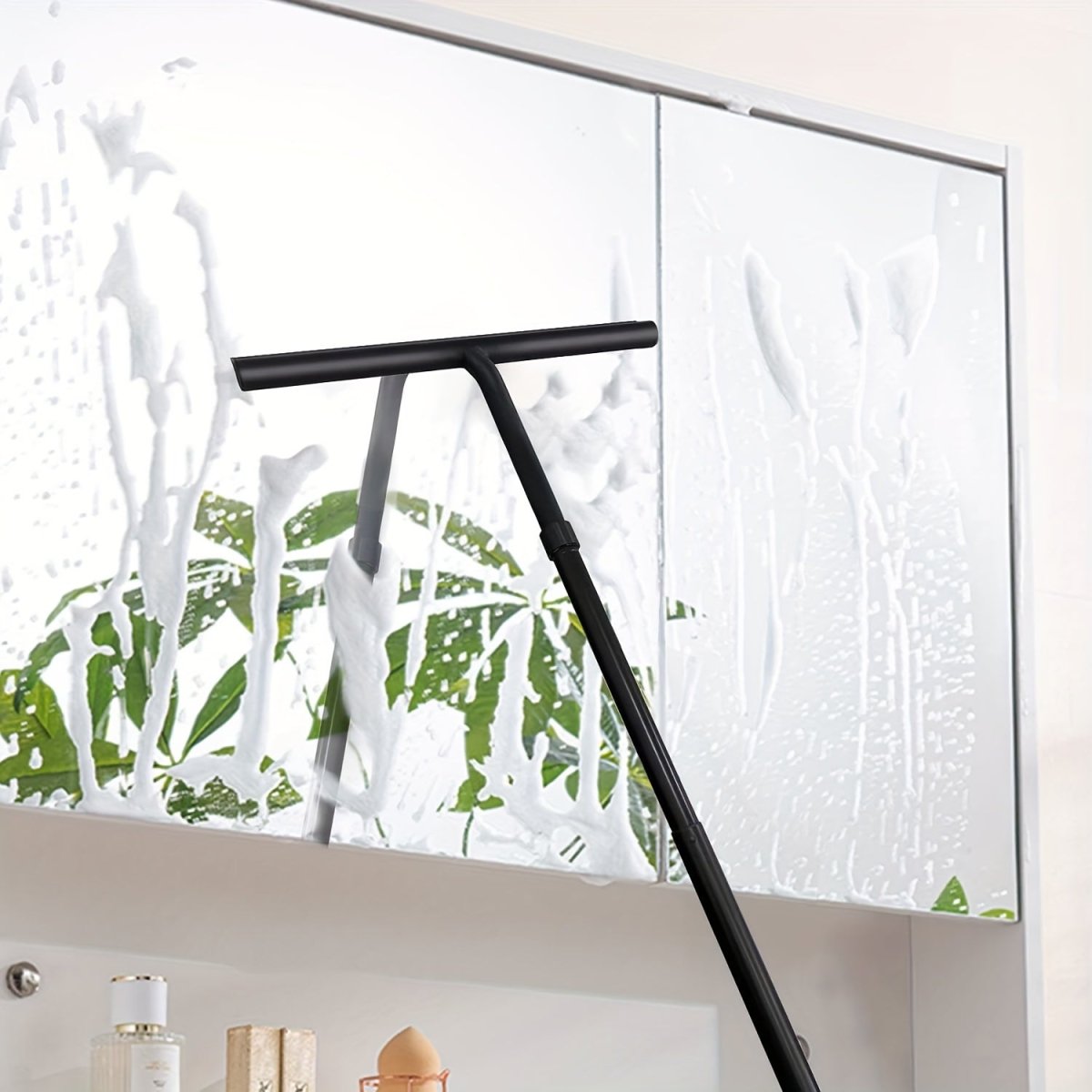 Deluxe Shower Squeegee - Telescopic shower wiper for glass and soil without bending down 3