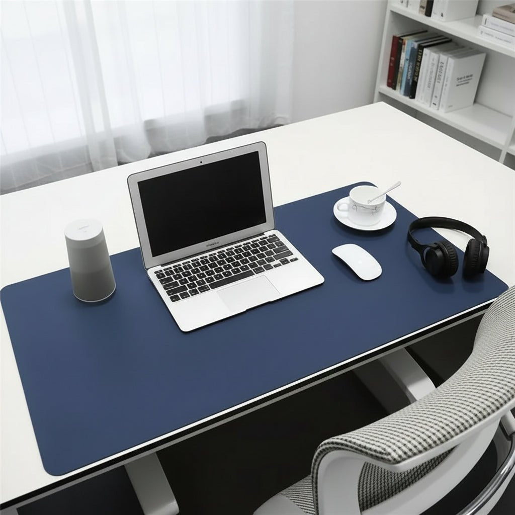 DESKELITE – Premium PU Leather Desk Mat Waterproof Desk Pad with Non-Slip Backing 3