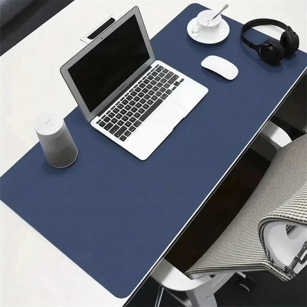 DESKELITE – Premium PU Leather Desk Mat Waterproof Desk Pad with Non-Slip Backing 9