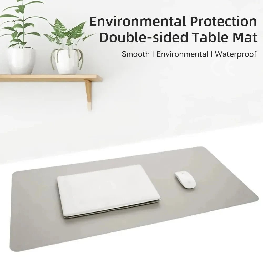 DESKELITE – Premium PU Leather Desk Mat Waterproof Desk Pad with Non-Slip Backing 5