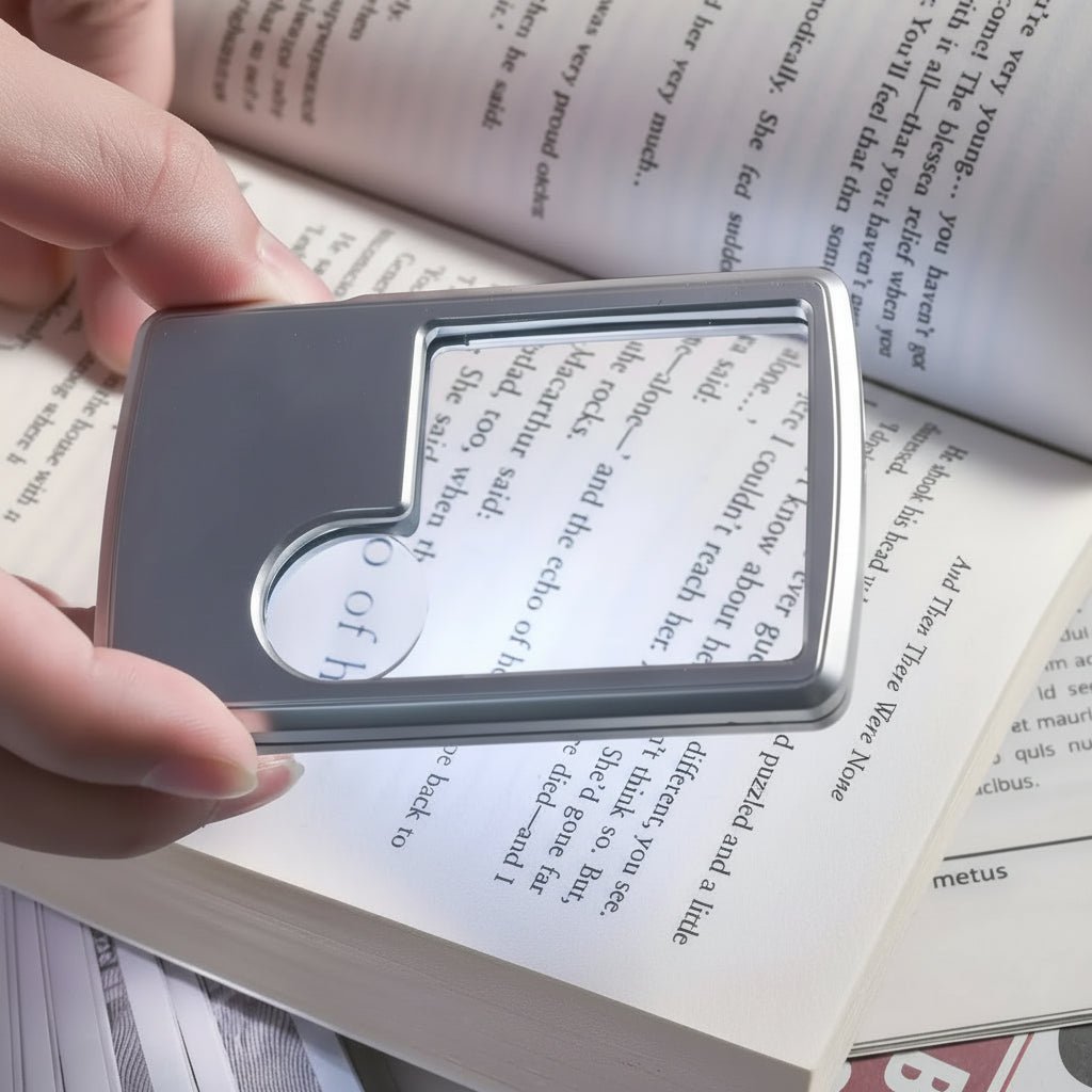 Illuminated LED Pocket Magnifying Glass - 3x/6x for Coins, Stamps, Jewelry 1
