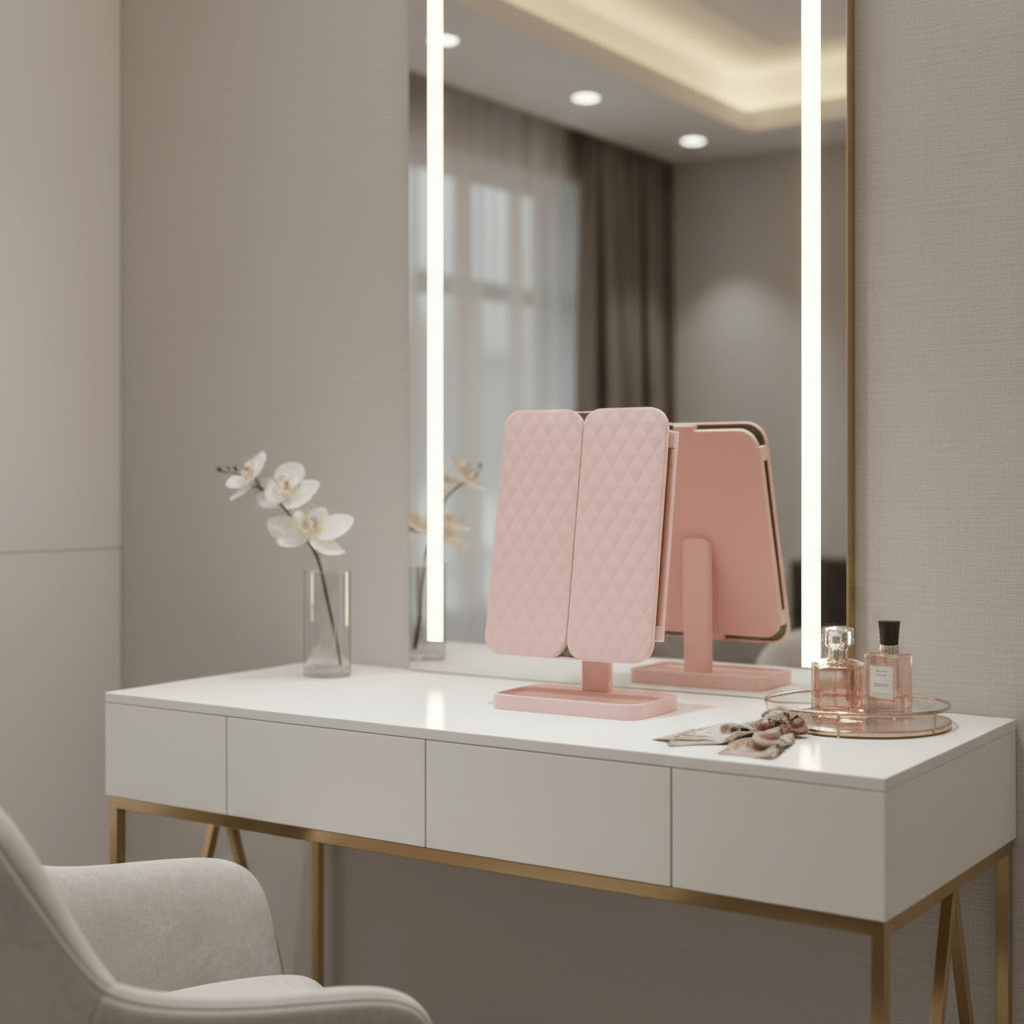 DETAILLOOK – LED Vanity Mirror with Adjustable Lighting & Precision Magnification