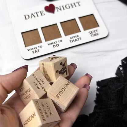 AmoréLuxe Date Night Dobbelstenen | Leuk dobbelspel voor koppels en romantische avonden