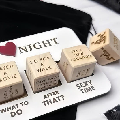 AmoréLuxe Date Night Dobbelstenen | Leuk dobbelspel voor koppels en romantische avonden