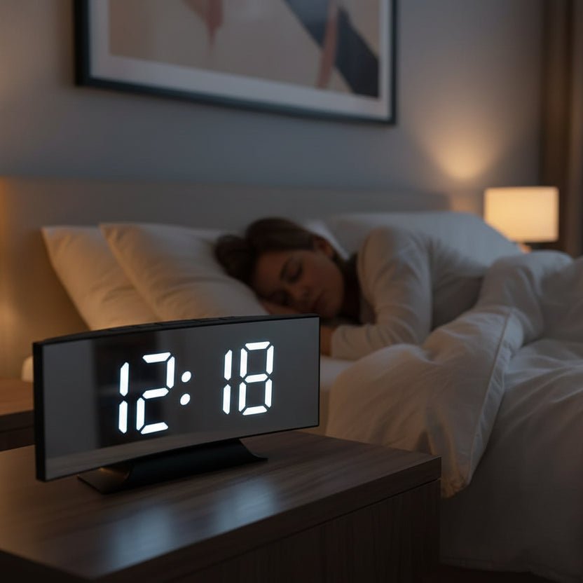 ZEROBELL – Sleek Digital Alarm Clock with Large LED Display & Noiseless Design 1