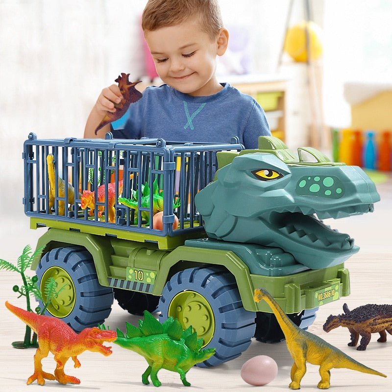 Dinotrek Explorers Set - Jeu de dinosaures et de véhicules pour enfants - Aventure et apprentissage amusants