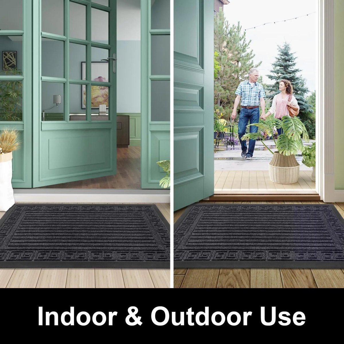 MUDLOCK – Anti-Slip Rubber Door Mat with Strong Dirt Trapping Design 5