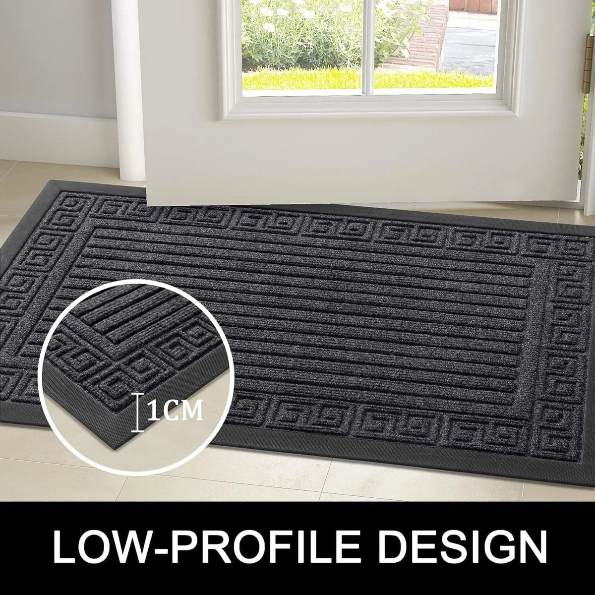 MUDLOCK – Anti-Slip Rubber Door Mat with Strong Dirt Trapping Design 3