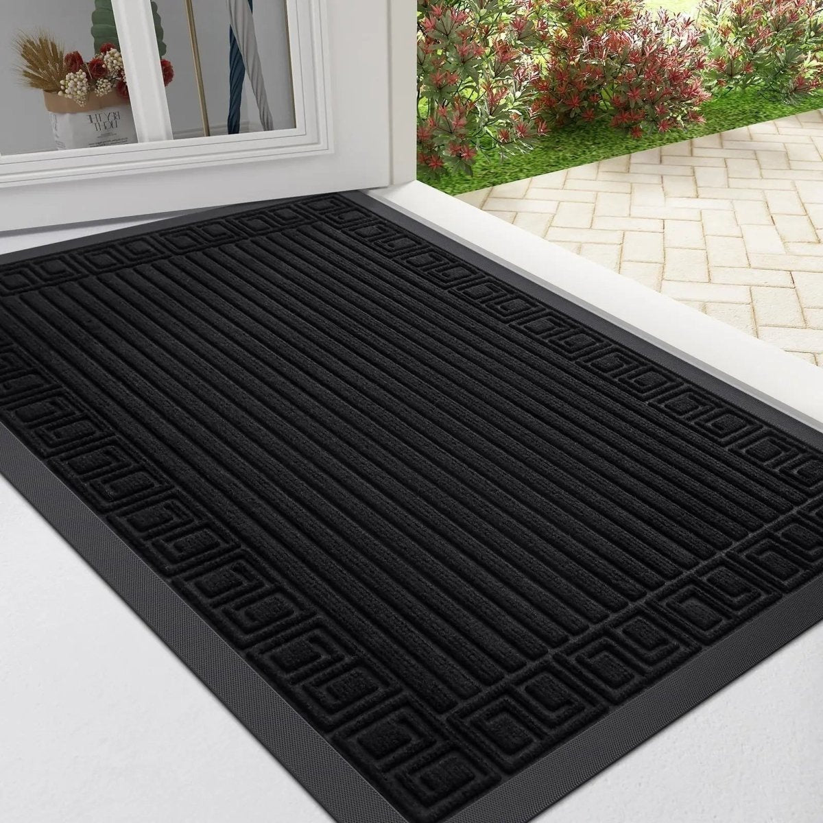 MUDLOCK – Anti-Slip Rubber Door Mat with Strong Dirt Trapping Design 6
