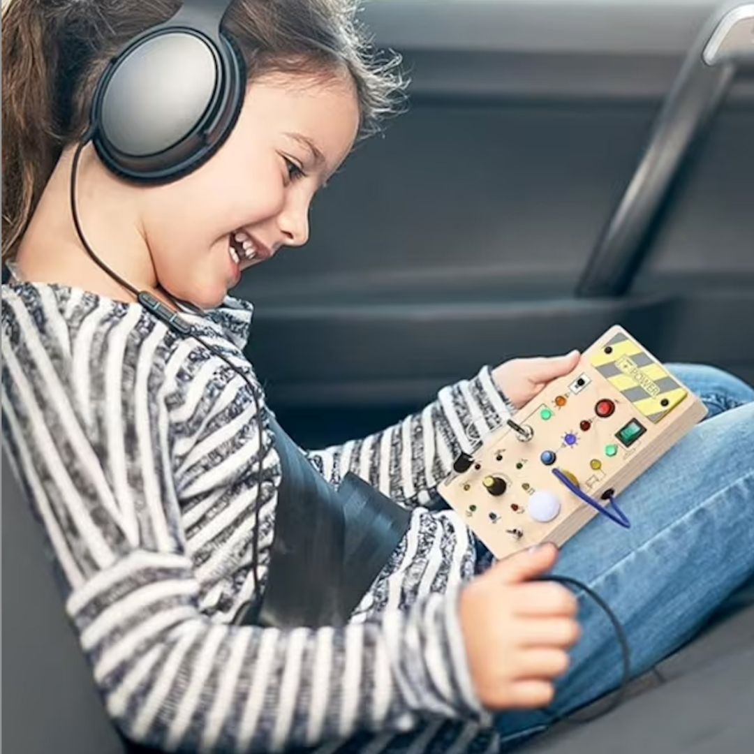 Toddlers Wooden Busy Board 2