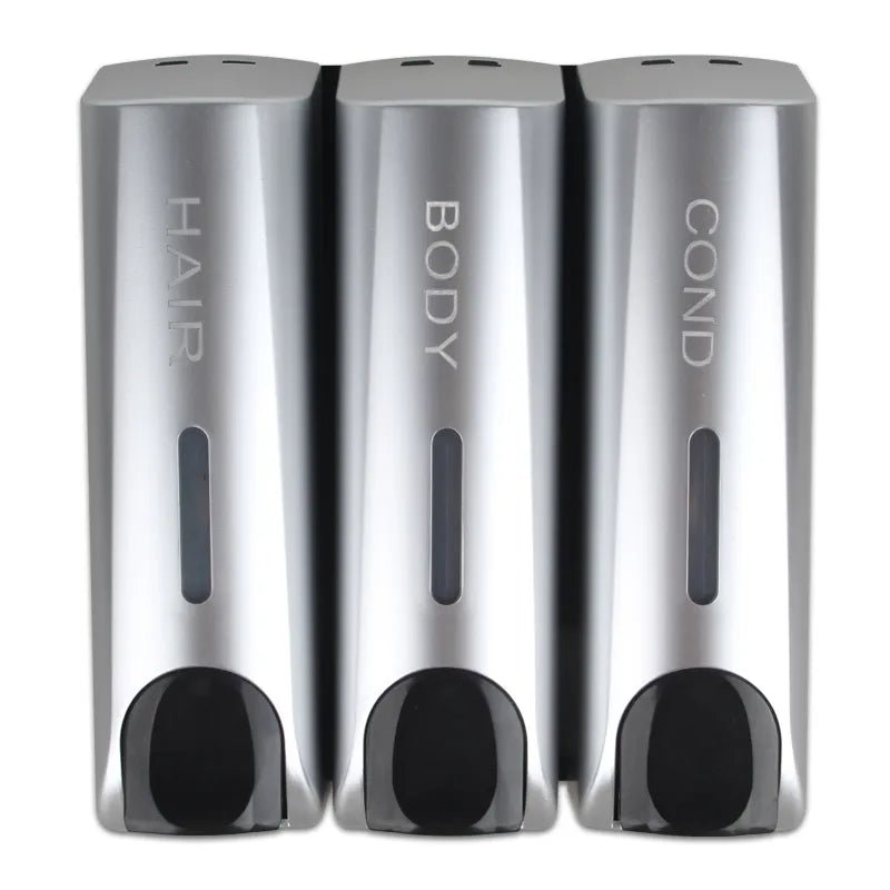 DISPENZA – Dispensador de ducha montado en la pared para almacenamiento limpio y sin desorden