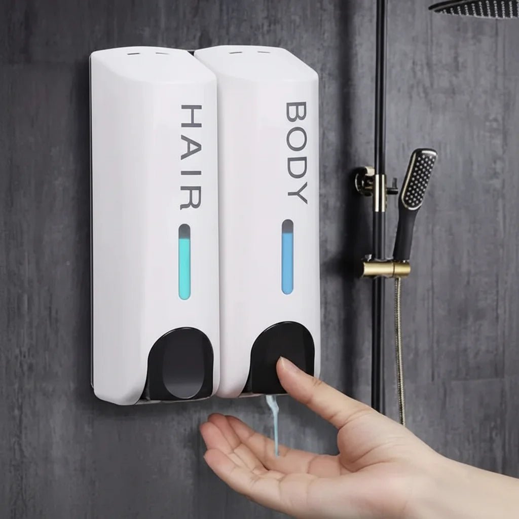 DISPENZA – Dispenser Doccia da Parete per una Conservazione Pulita e Senza Disordine