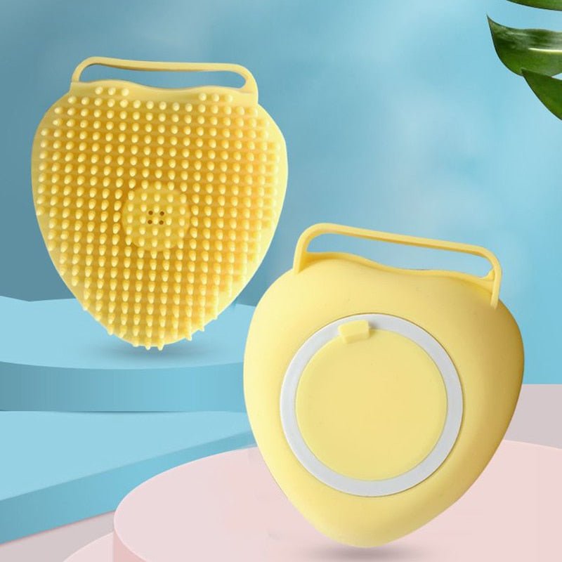  Dogease-shower massage brush for dogs with a shampoo donor-4