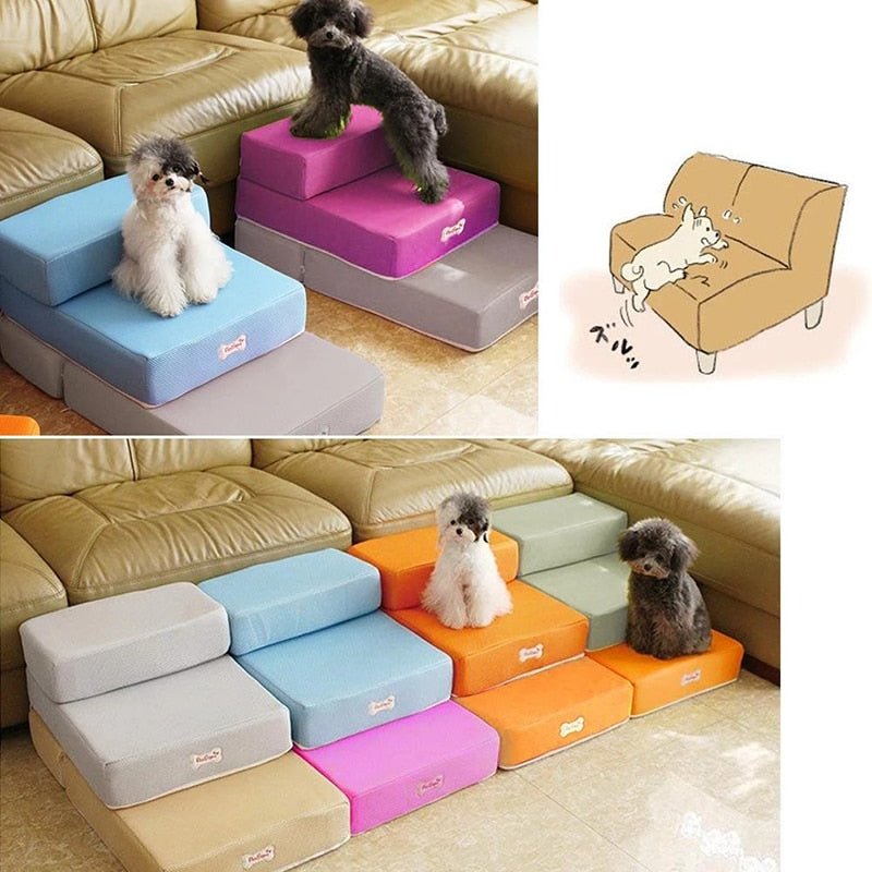  Dogstep Pro - Luxury Dog staircase for safe climbing on couch & bed-6