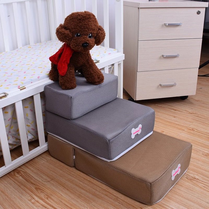  Dogstep Pro - Luxury Dog staircase for safe climbing on couch & bed-4