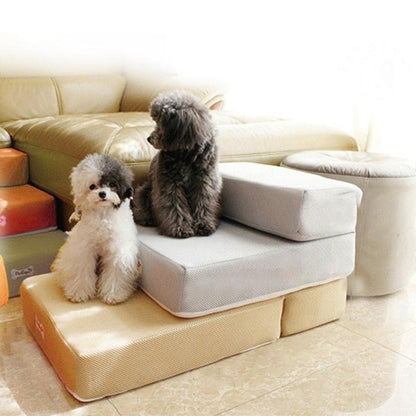  Dogstep Pro - Luxury Dog staircase for safe climbing on couch & bed-2