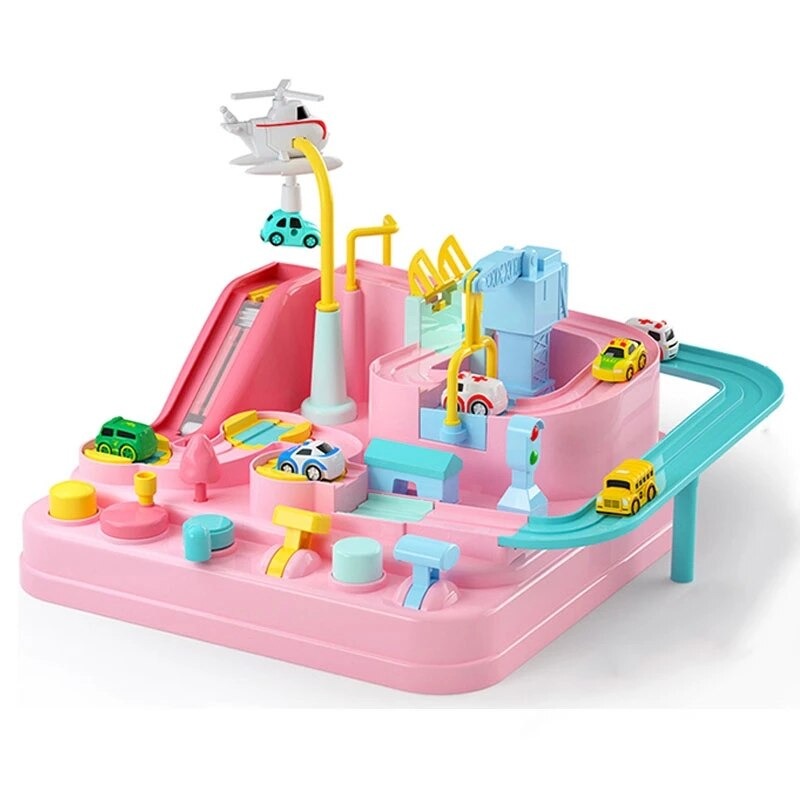 City Adventure– Interactive city playset with cars & crane for curious explorers