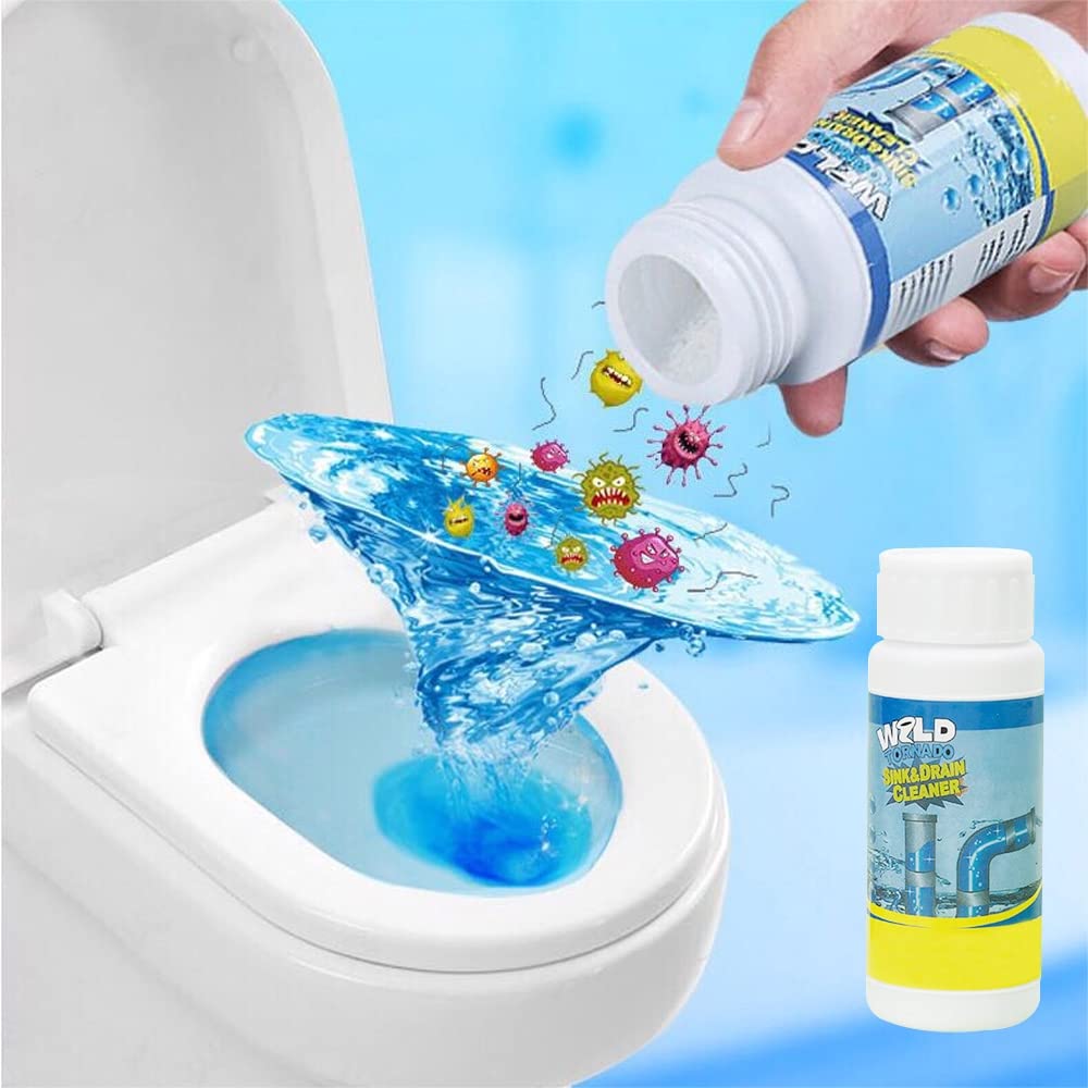 Powerful Drain Cleaner Powder – Fast-Acting Unblocker for Stubborn Clogs and Odors, Safe for All Drains-5