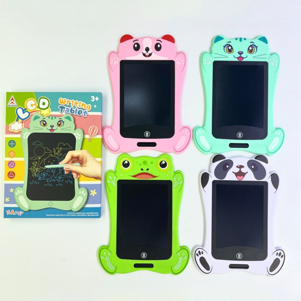 Drawbuddy 8.5 " - LCD drawing board for children with animal motifs & stylus 5