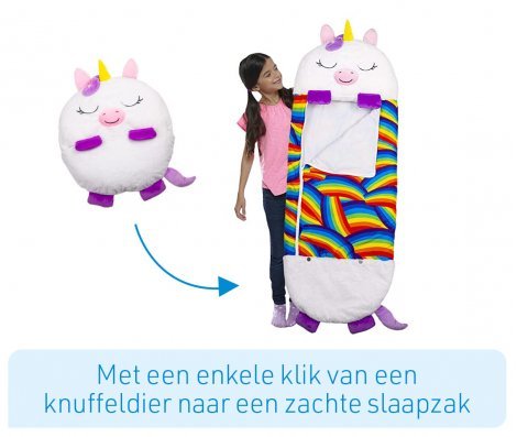 HUGSLEEPERS – 2-in-1 Plüschtier & Schlafsack für Kinder