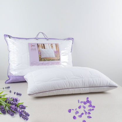 Luméa Lavendel Suède Slaapkussen | Anti-bacterieel, hypoallergeen kussen voor de gevoelige huid