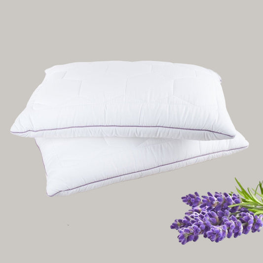 Luméa Lavendel Suède Slaapkussen | Anti-bacterieel, hypoallergeen kussen voor de gevoelige huid