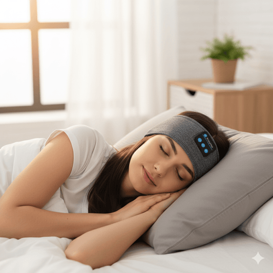 DREAMSYNC – Máscara de sueño Bluetooth para un sueño relajante y comodidad
