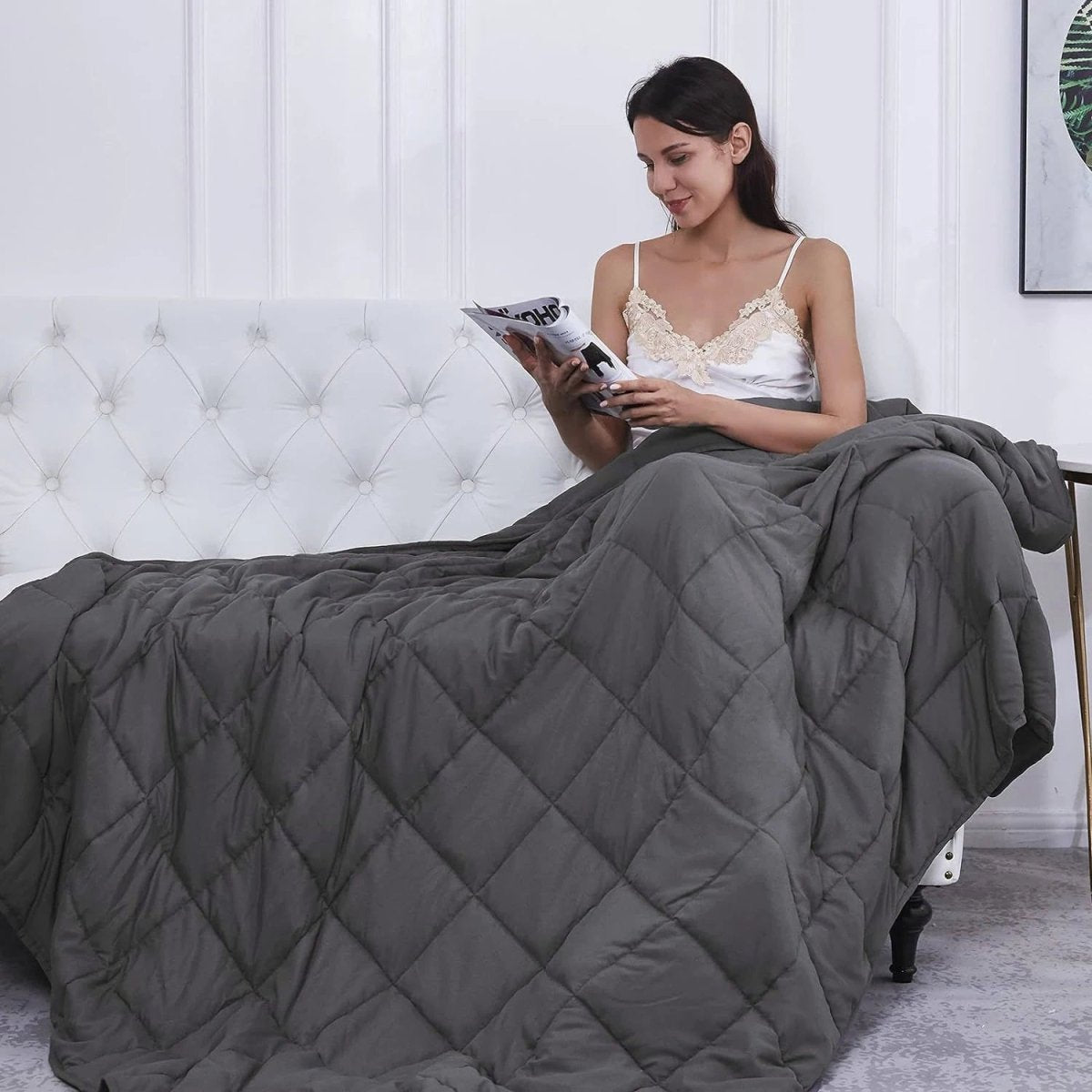 Dreamura – Coperta Ponderata in Cotone Premium per un Sonno Ristoratore