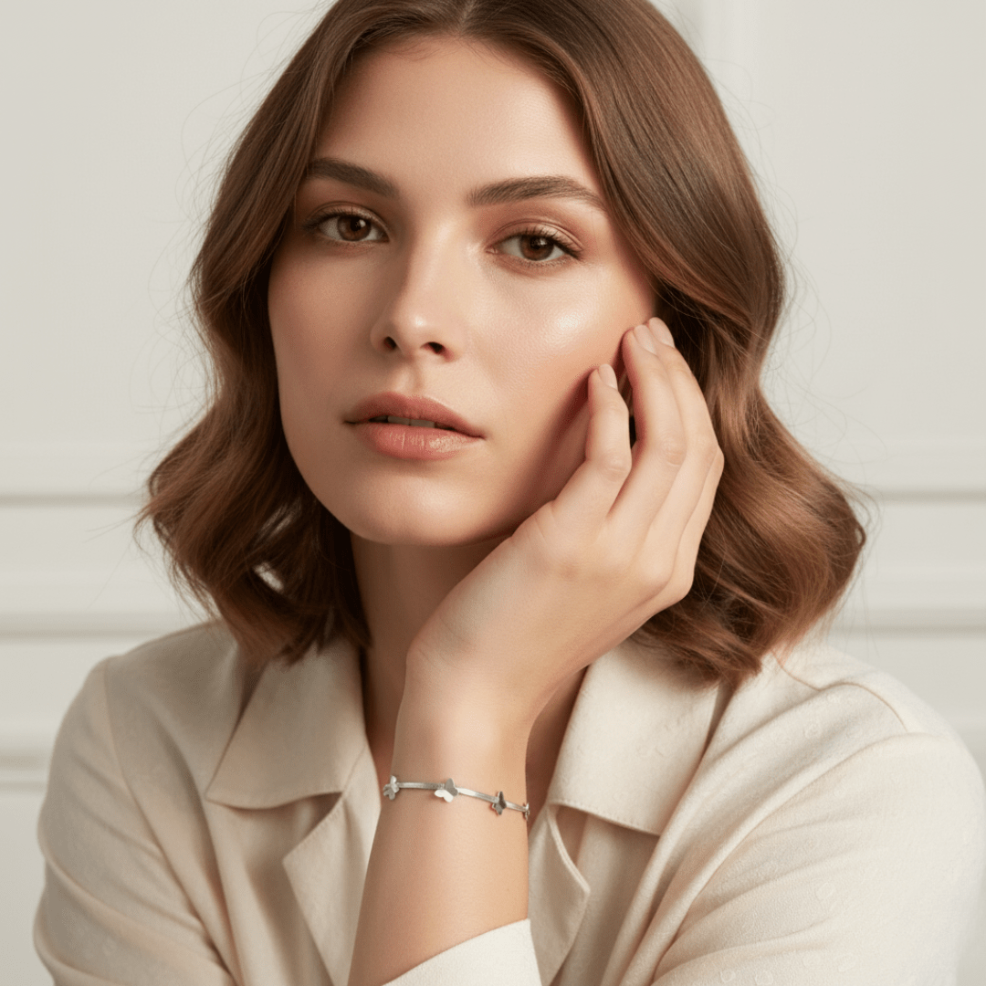 Drift Vlinder Zilveren Bedelarmband