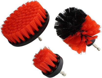 3-Piece Drill Brush Set for Efficient Cleaning – Versatile Scrub Brushes for Tiles, Toilets, and Glass Doors-6