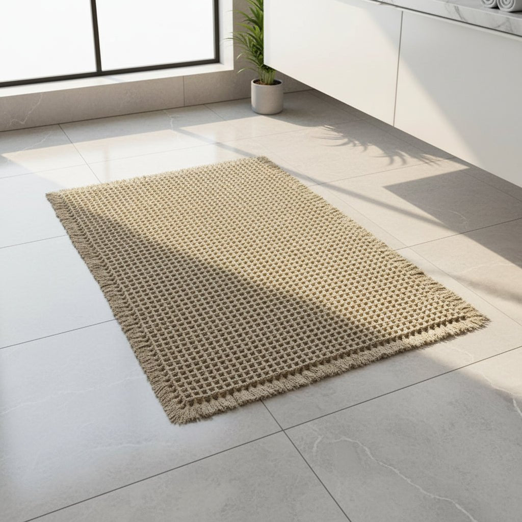 WAFFLESTEP – Ultra-Absorbent Quick-Dry Bath Mat for Everyday Comfort 0