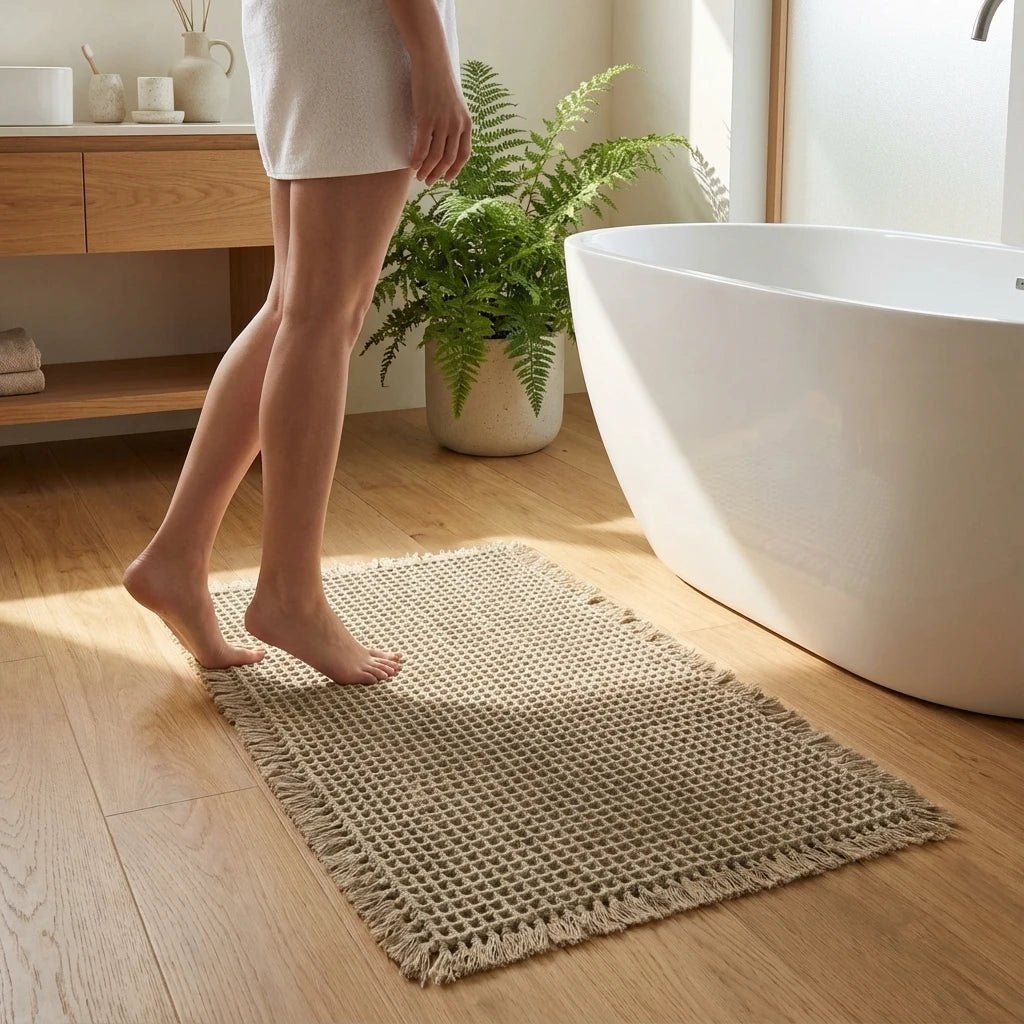 WAFFLESTEP – Ultra-Absorbent Quick-Dry Bath Mat for Everyday Comfort 2
