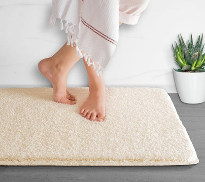Alfombrilla de baño Luxura UltraSoft | Alfombra de baño de microfibra superabsorbente con respaldo antideslizante