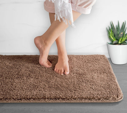 Alfombrilla de baño Luxura UltraSoft | Alfombra de baño de microfibra superabsorbente con respaldo antideslizante