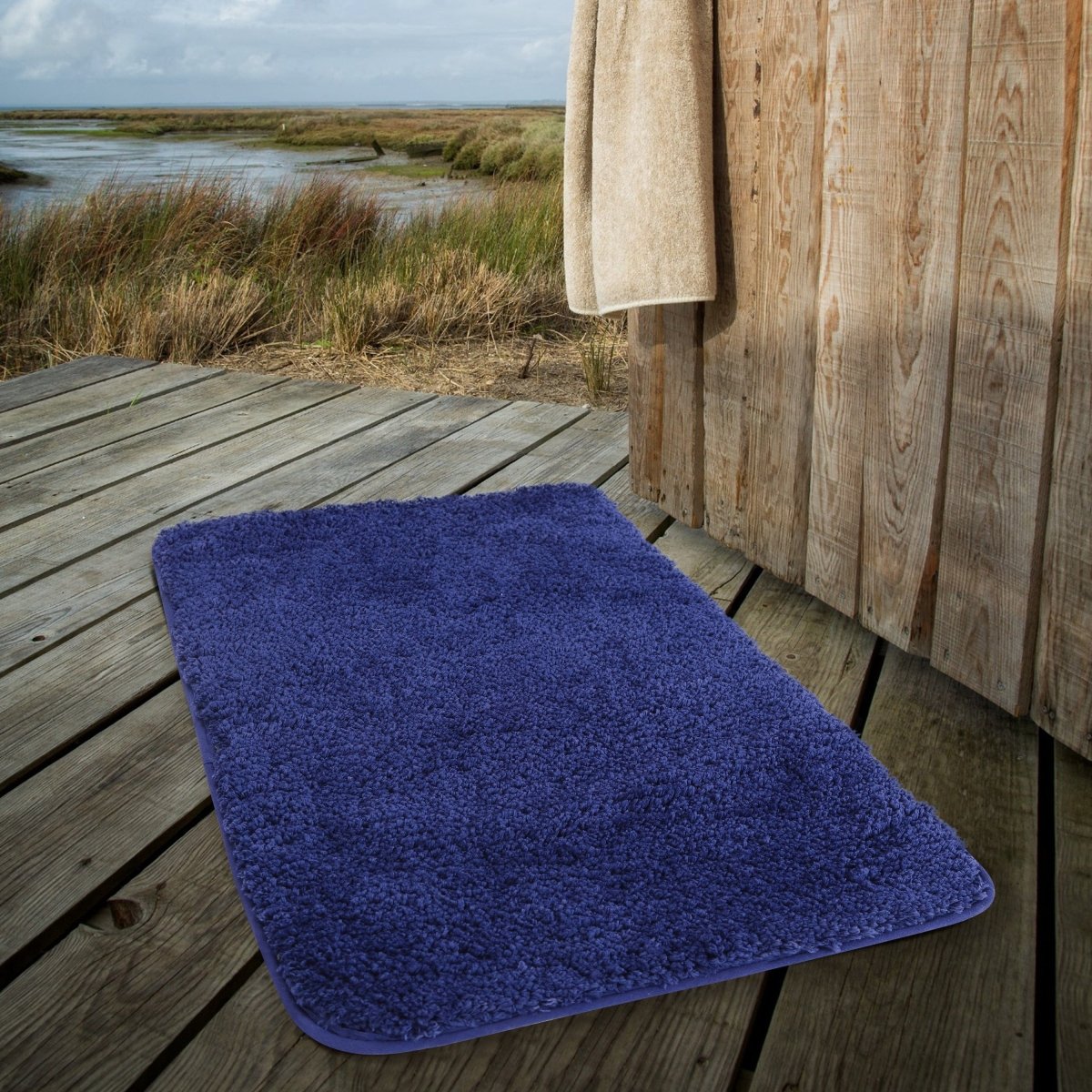 Alfombrilla de baño Luxura UltraSoft | Alfombra de baño de microfibra superabsorbente con respaldo antideslizante