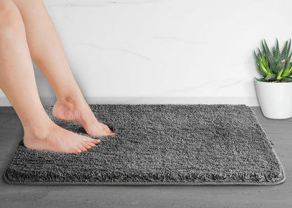 Alfombrilla de baño Luxura UltraSoft | Alfombra de baño de microfibra superabsorbente con respaldo antideslizante