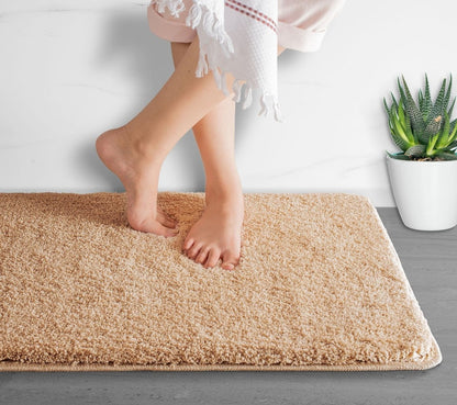 Alfombrilla de baño Luxura UltraSoft | Alfombra de baño de microfibra superabsorbente con respaldo antideslizante