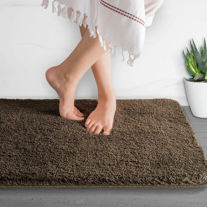 Alfombrilla de baño Luxura UltraSoft | Alfombra de baño de microfibra superabsorbente con respaldo antideslizante