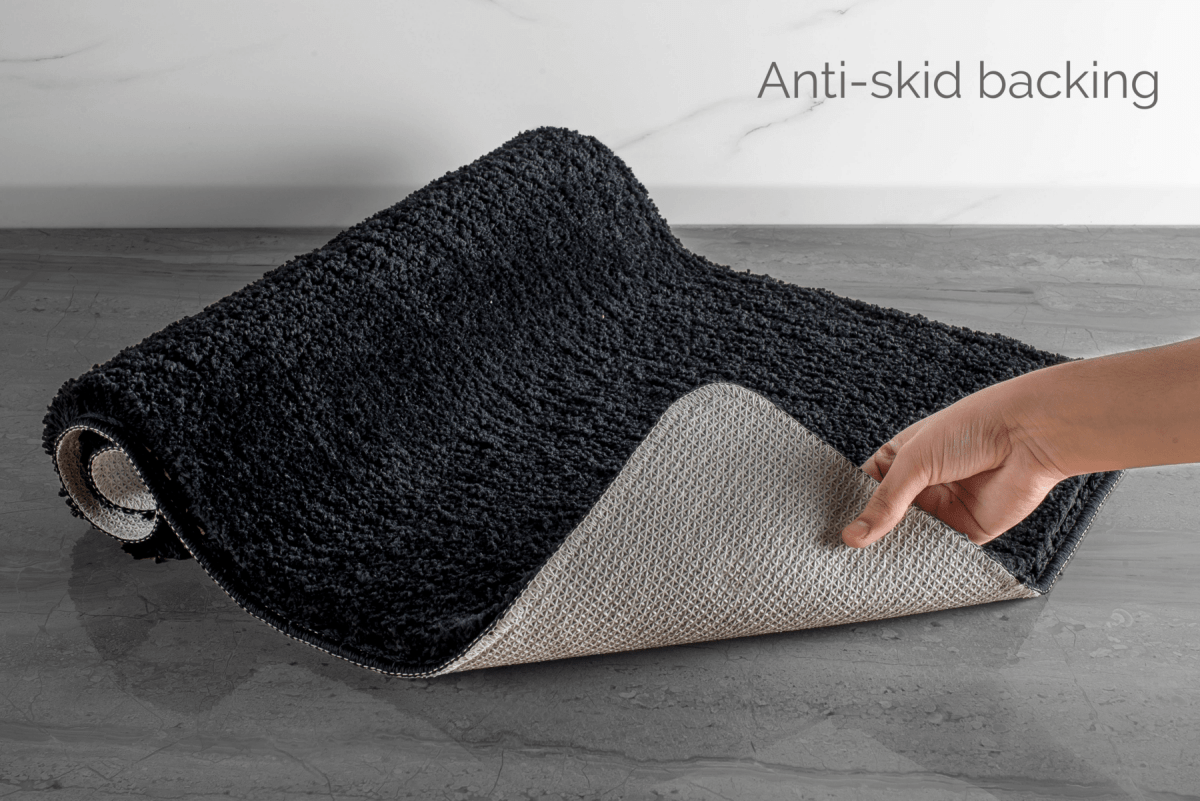 Alfombrilla de baño Luxura UltraSoft | Alfombra de baño de microfibra superabsorbente con respaldo antideslizante