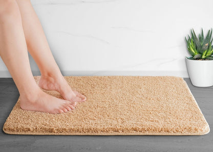 Alfombrilla de baño Luxura UltraSoft | Alfombra de baño de microfibra superabsorbente con respaldo antideslizante