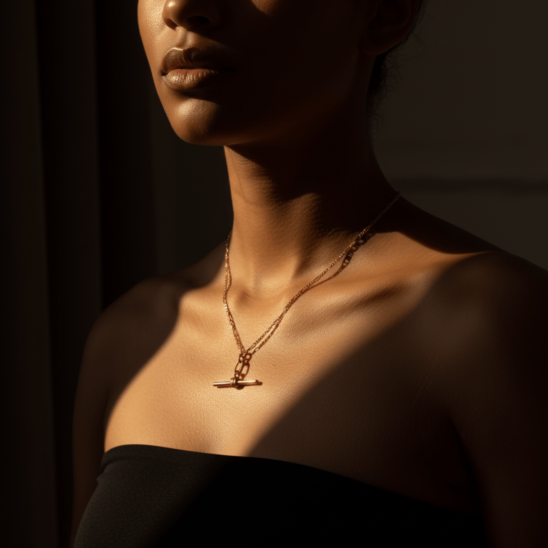 Dual-Tide Mariner Gold Necklace