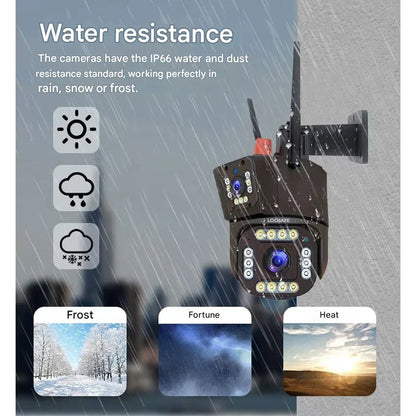 DUALGUARD SOLAR 4K – Wireless Outdoor Security Camera with Solar Panel & 10x Zoom